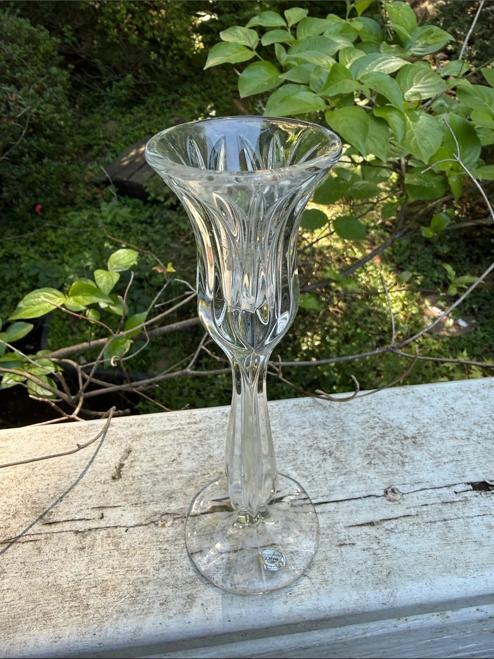 Gorham Clear Leaded Crystal Flute Candlestick
